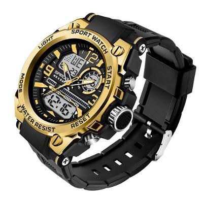 Relógio Masculino Sanda 6024 Tatico Esportivo Shock Original