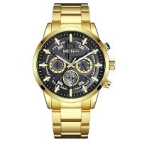 Relógio De Pulso Masculino Megir 2227 à Prova D'água Ouro - 1
