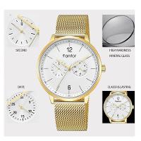 Relógio Masculino Fantor Wf1017G À Prova D'Água Azul - 3