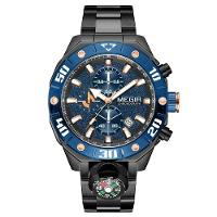 Relógio De Pulso Masculino Megir 2219 à Prova D'água Preto - 1