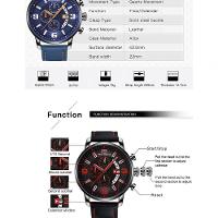 Relógio De Pulso Masculino Mini Focus Mf-0025 à Prova D'água Azul - 2