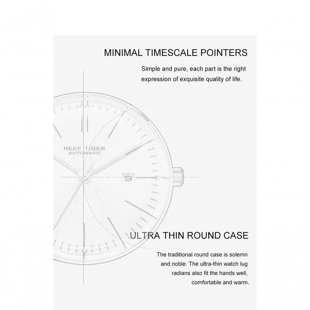 Relógio Masculino Reef Tiger Rga8215-ywb à Prova D'água Prata - 4