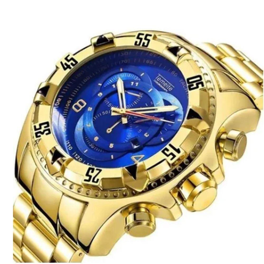 Relogio Reserve Temeite Super Luxuoso Funcional Para Festa - 1