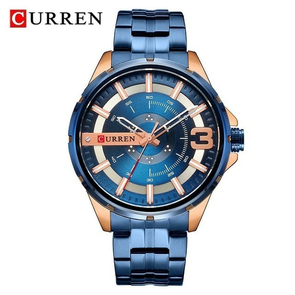 Relógio Masculino Curren 8333 à Prova D'água Azul - 1