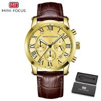 Relógio Masculino Mini Focus Mf0415g à Prova D'água Marrom - 1