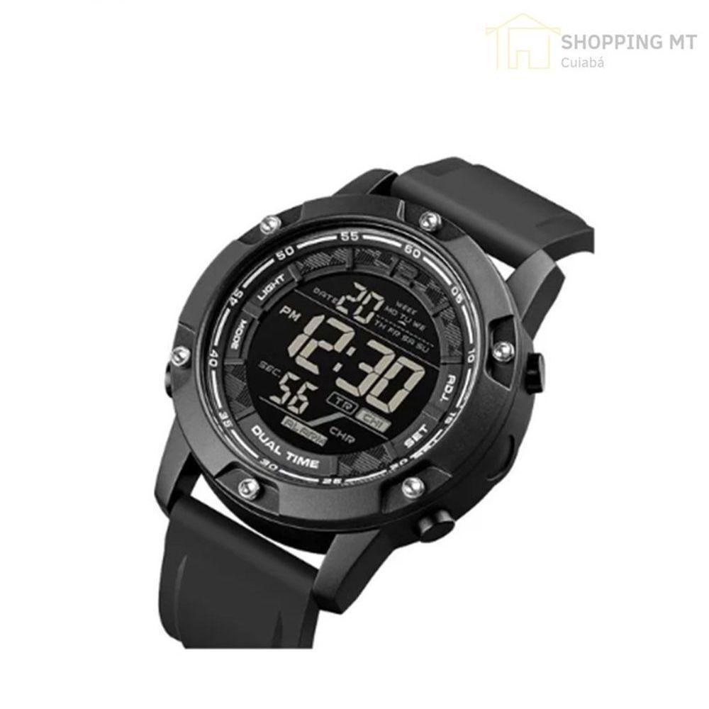 Relógio Moderno Digital Com Alarme Dia Mês E Ano. - 2