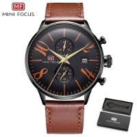 Relógio Masculino Mini Focus Mf0135-5 à Prova D'água Laranja - 1