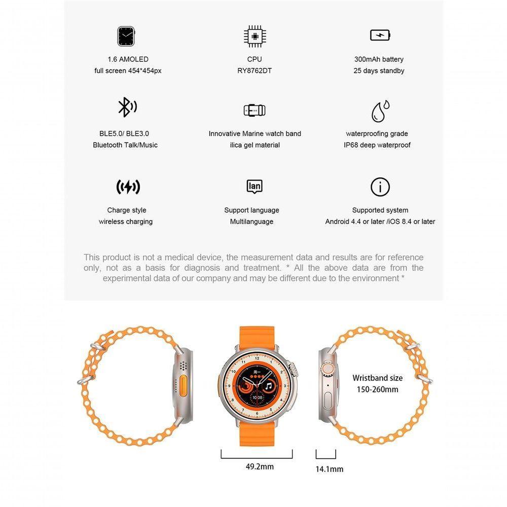 Relógio Smartwatch Foxbox 8762Dt À Prova D'Água Malha Tela Hd Amoled - 4