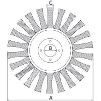 Escova Circular Arame Entrançado 6''x1/2'' Tramontina Pro Tramontina - 2