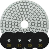 Kit 8 Disco Lixa Polimento úmido Mármore 10 Cm Grão 30 - 1