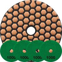 Kit 4 Disco Lixa Polimento A Seco Mármore 10 Cm Grão 1000 - 1