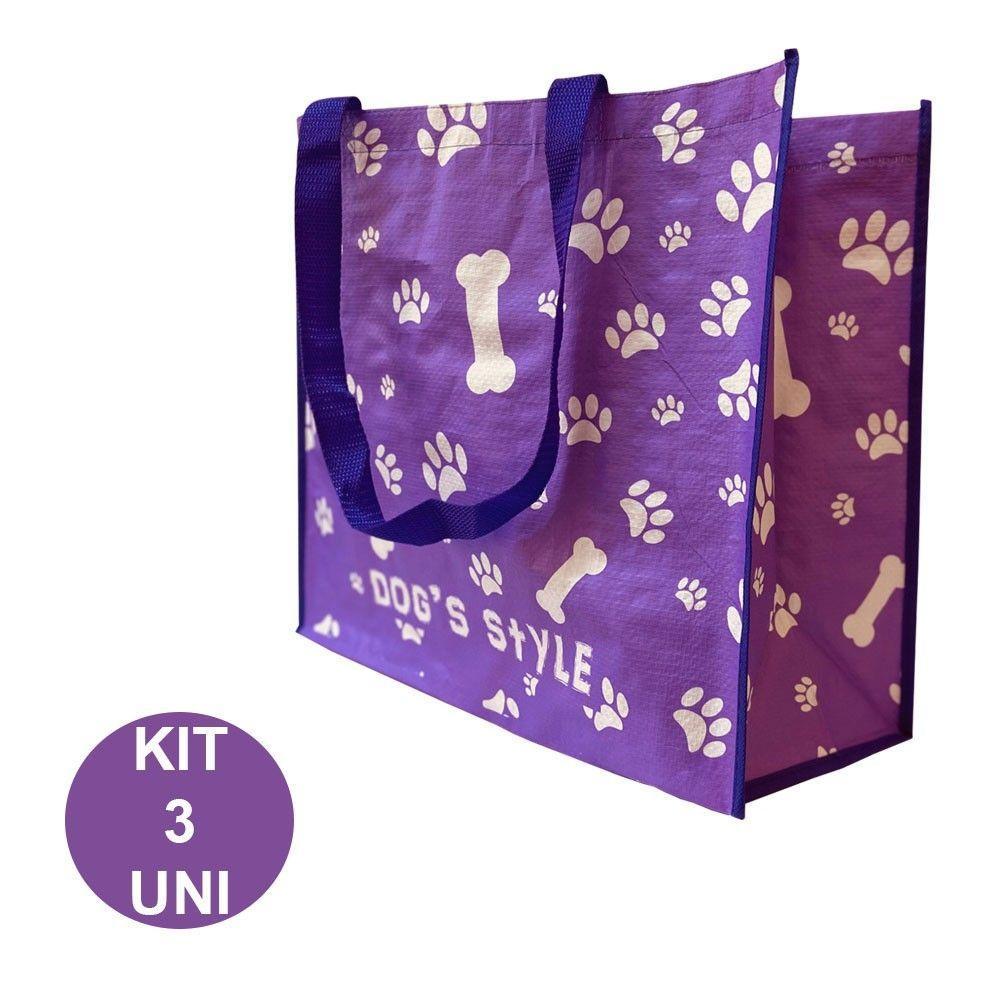 Bolsa Ecologica Reutilizavel Kit 3 Uni - 4