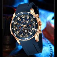 Relógio Pulso Design Luminoso Conógrafo A Prova D´Agua - 3