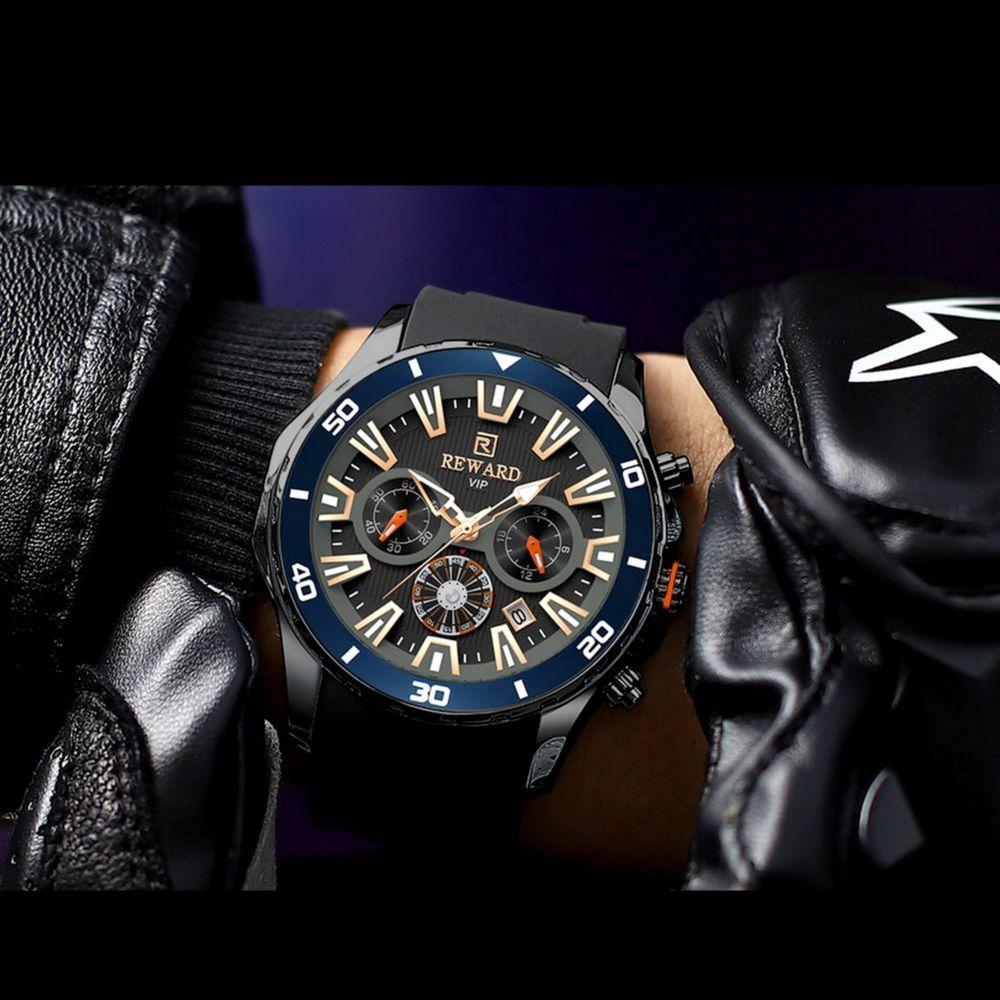 Relógio Pulso Design Luminoso Conógrafo A Prova D´Agua - 3