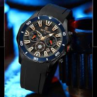 Relógio Pulso Design Luminoso Conógrafo A Prova D´Agua - 4