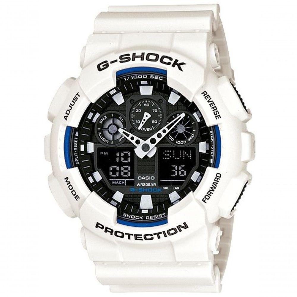 Relógio Casio G-shock Ga-100b-7adr Branco - 1