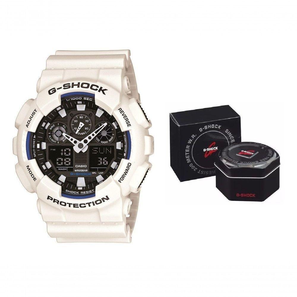 Relógio Casio G-shock Ga-100b-7adr Branco - 2