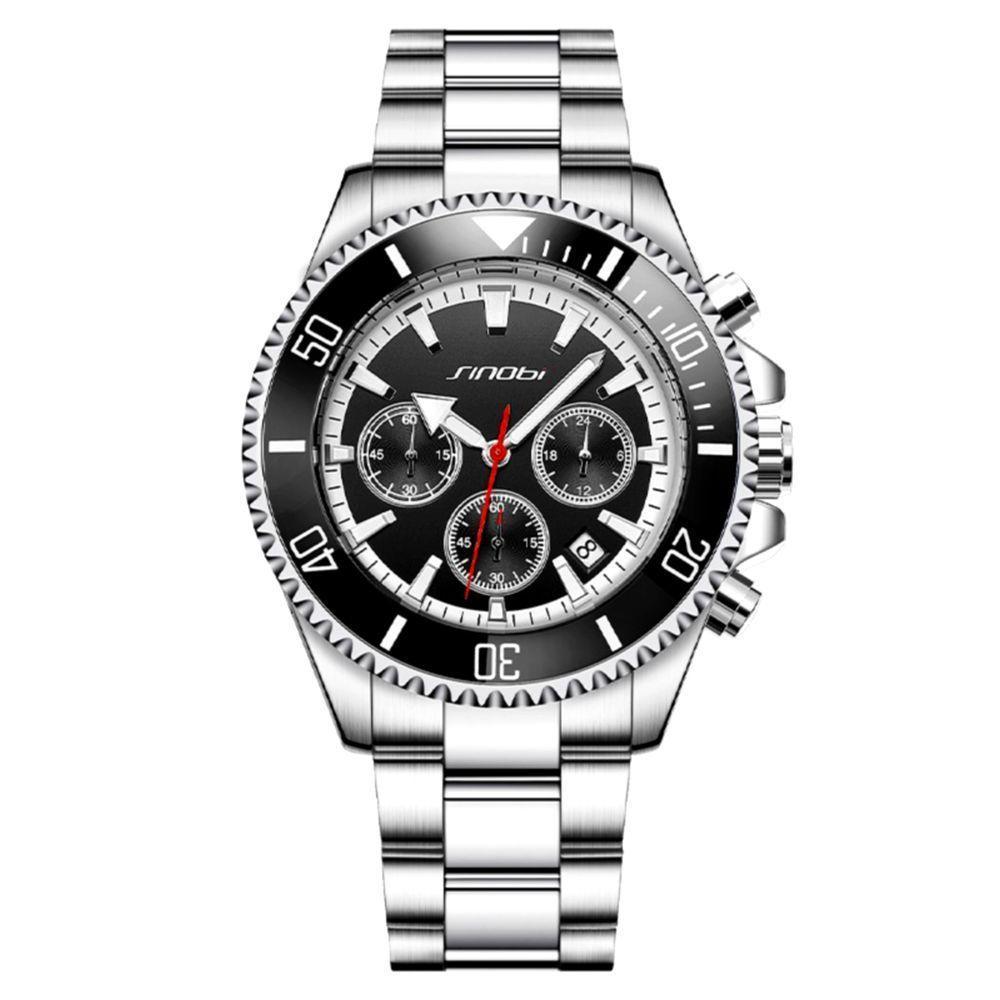 Relógio Masculino De Pulso Inoxidável Luminoso Moda Casual - 1