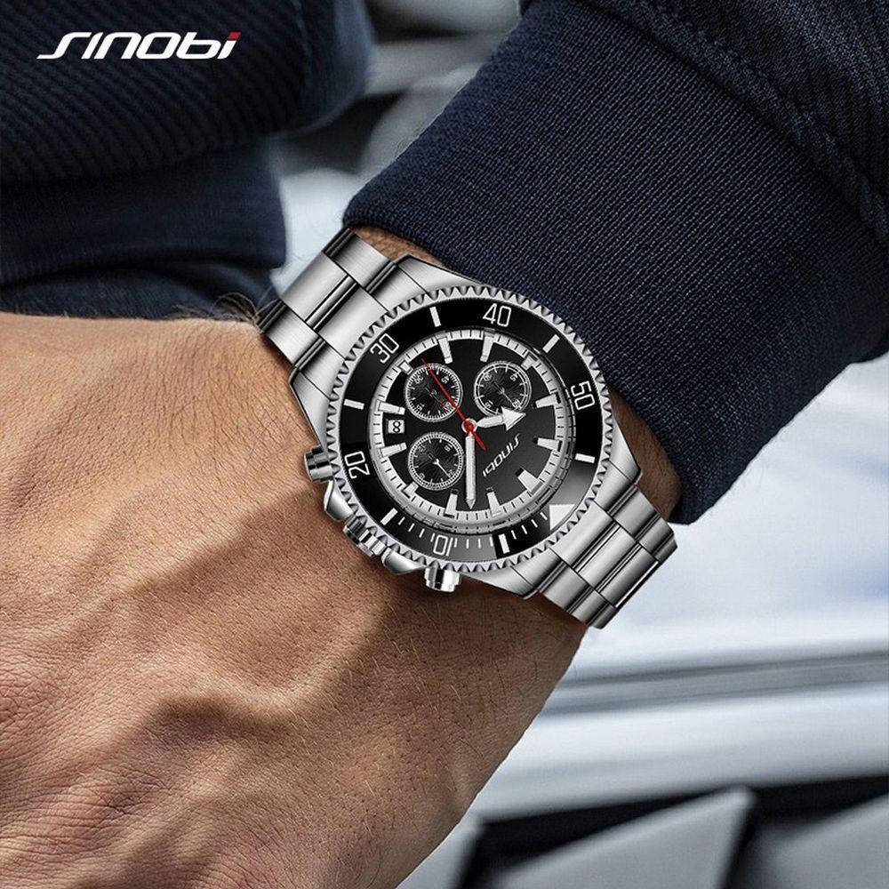 Relógio Masculino De Pulso Inoxidável Luminoso Moda Casual - 2