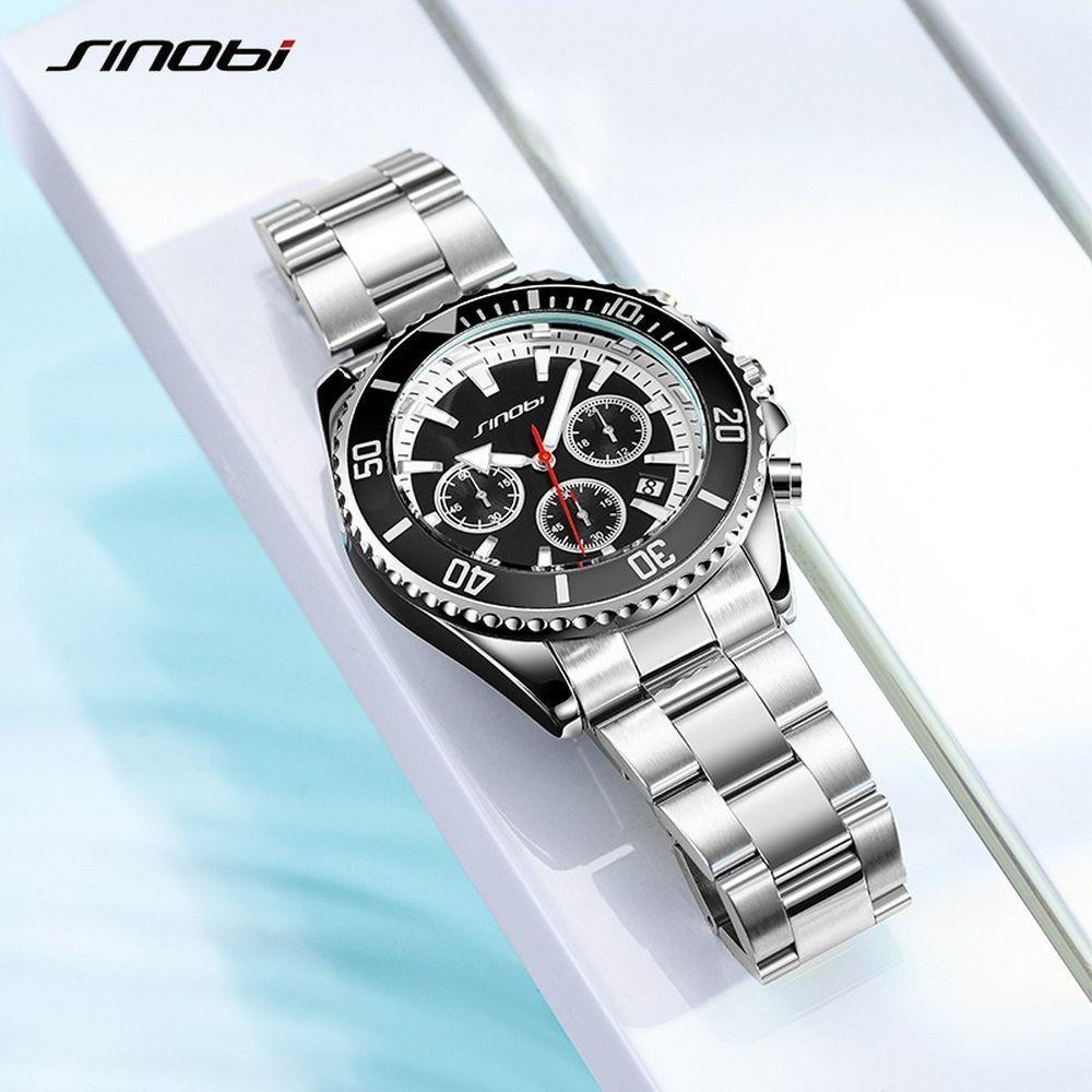 Relógio Masculino De Pulso Inoxidável Luminoso Moda Casual - 4