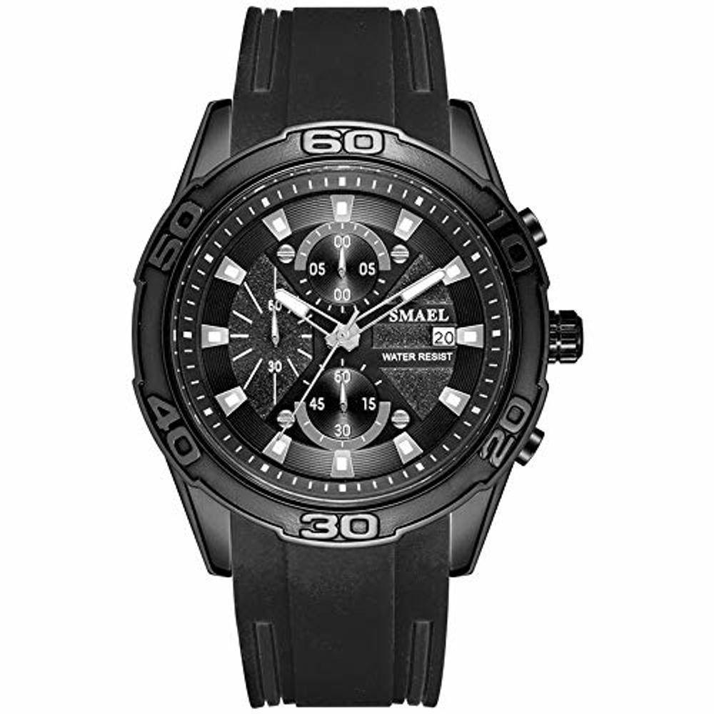 Relógio De Pulso Sl9086 Militar à Prova D´Água Preto - 1