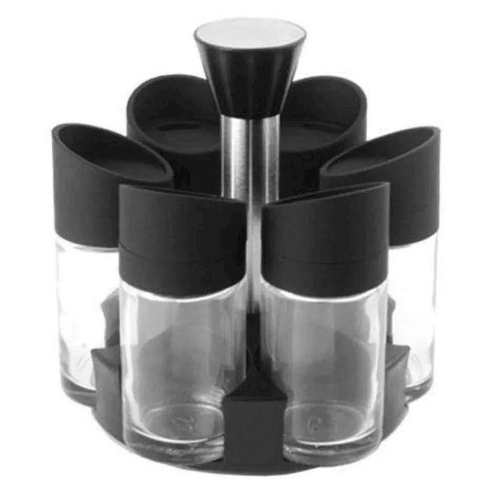 Porta Condimentos Temperos 6 Peças Cozinha Suporte - 8