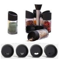 Porta Condimentos Temperos 6 Peças Cozinha Suporte - 7