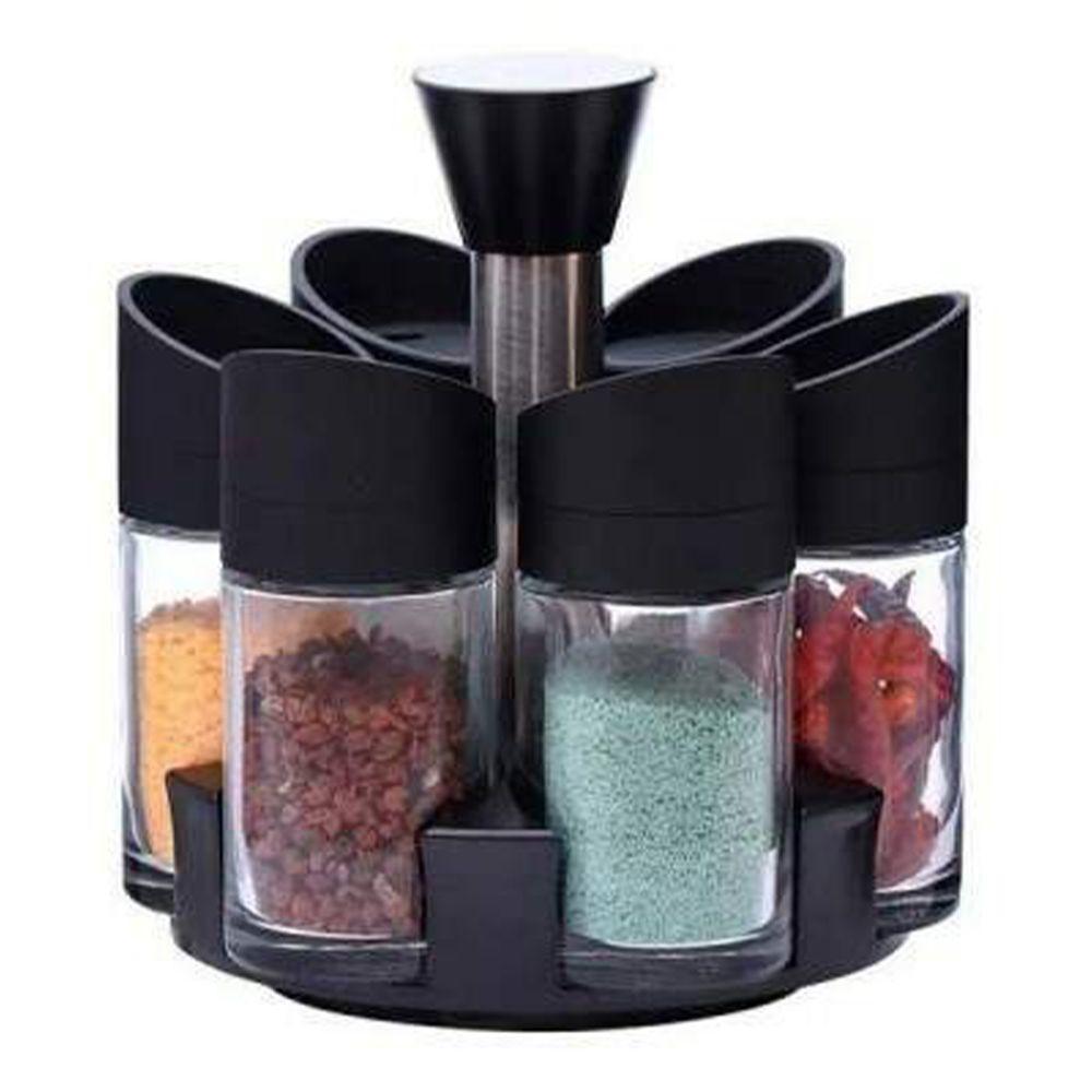 Porta Condimentos Temperos 6 Peças Cozinha Suporte - 6