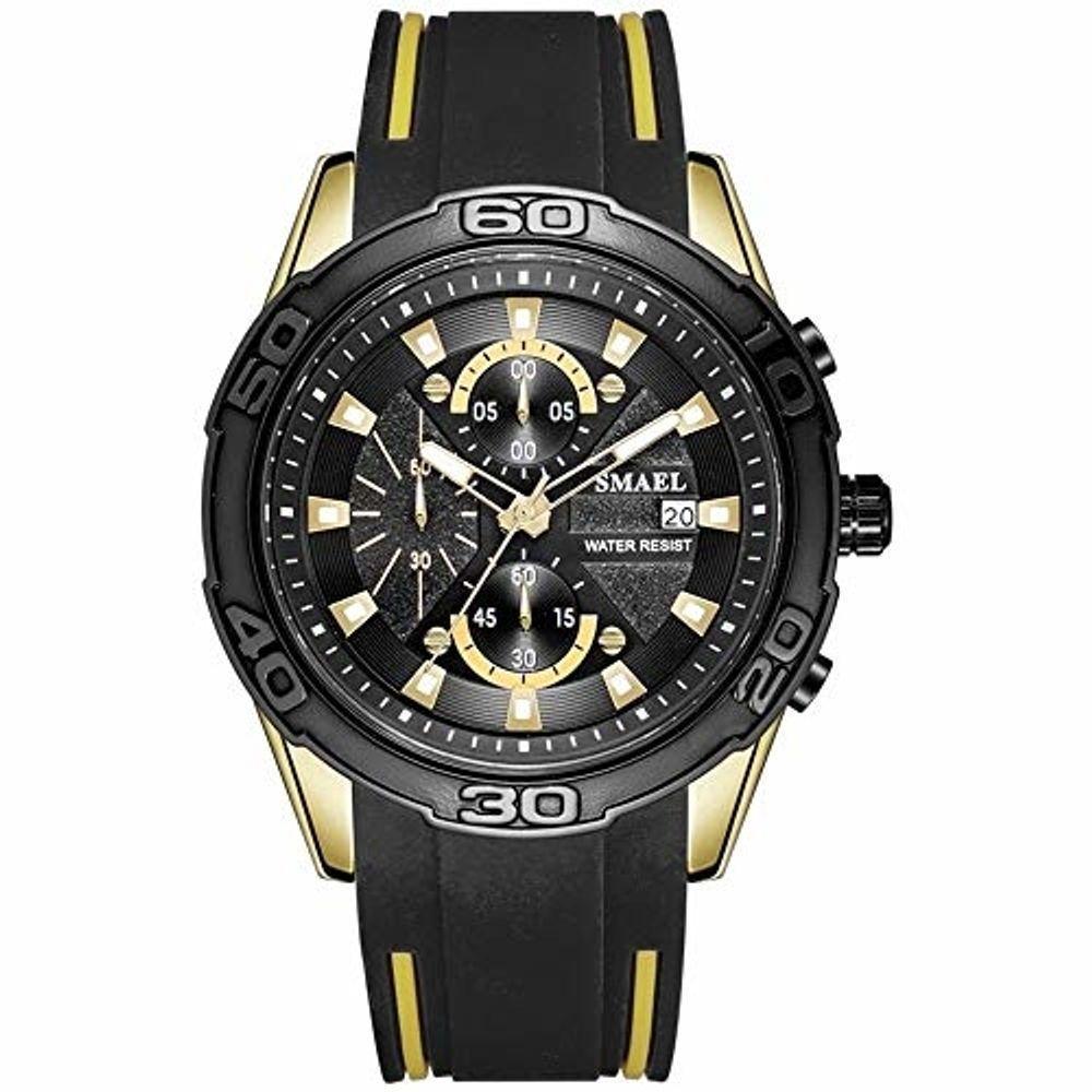 Relógio De Pulso Sl9086 Militar à Prova D´Água Dourado - 1