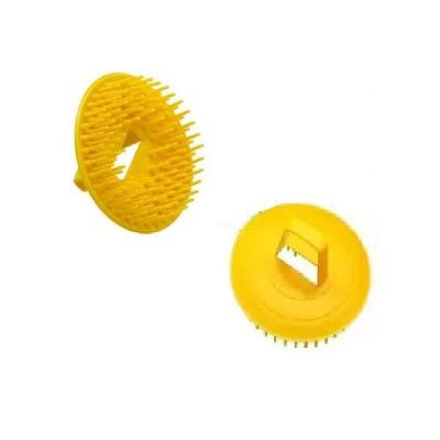 Escovinha De Mão Plástica Redonda - Santa Clara Amarelo