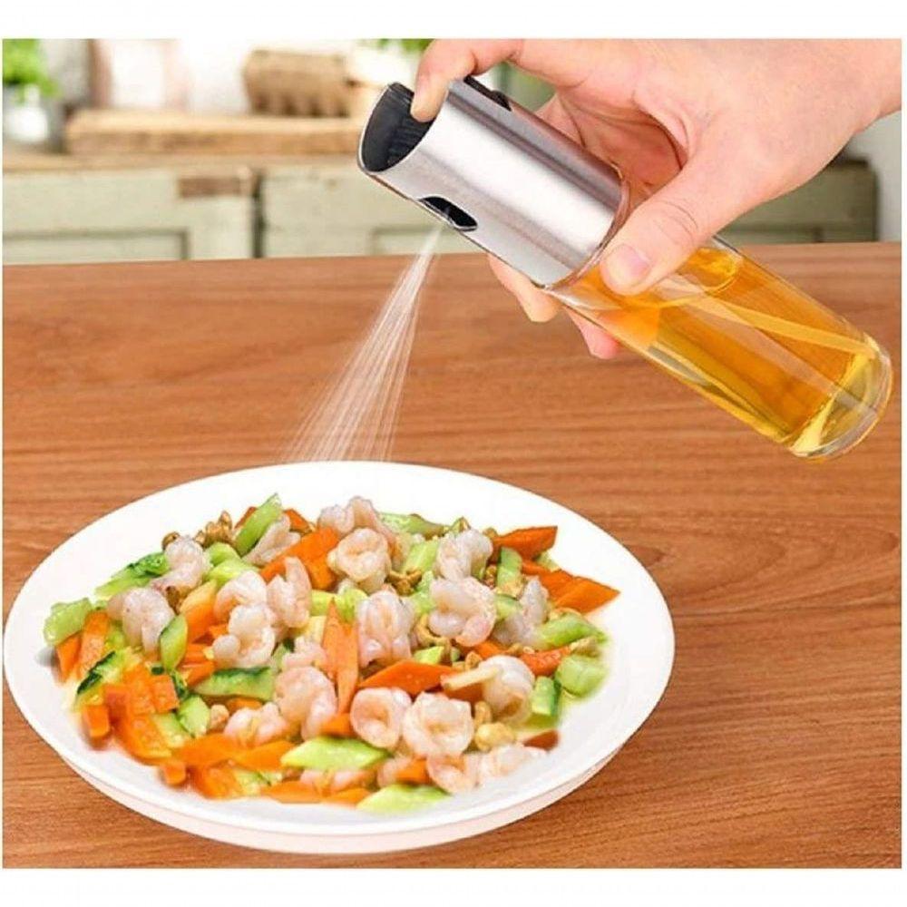 Kit 2 Spray Pulverizador Galheteiro Vinagre Azeite Prata (Kit2) - 6