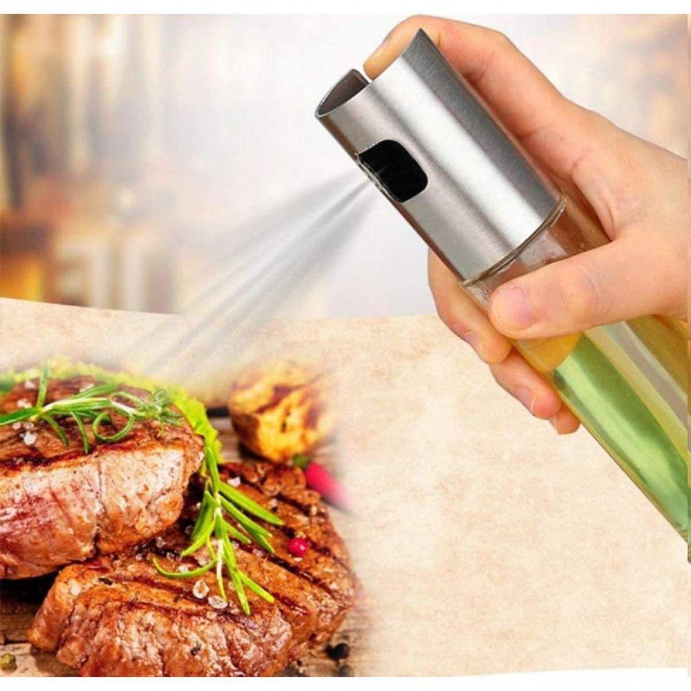 Kit 2 Spray Pulverizador Galheteiro Vinagre Azeite Prata (Kit2) - 8