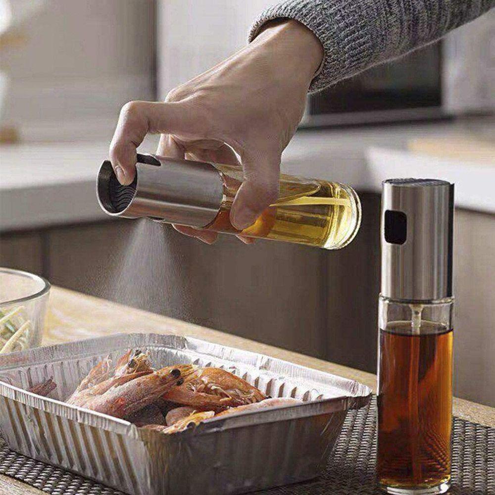 Kit 2 Spray Pulverizador Galheteiro Vinagre Azeite Prata (Kit2) - 9