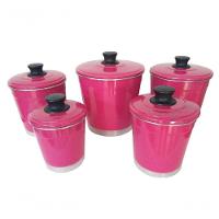 Kit Mantimentos De Alumínio 5 Peças Rosa Pigmentado Belmar - 1