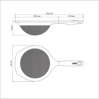 Peneira Tramontina Verano Com Cabo De Polipropileno ônix 17 Cm Tramontina