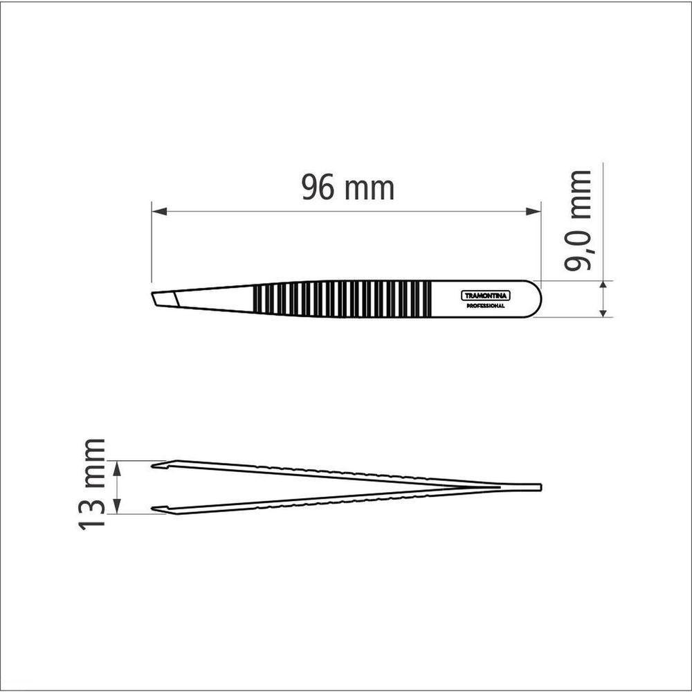 Pinça Tramontina Em Aço Inox Com Ponta Diagonal Tramontina - 6