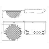 Peneira Tramontina Utilitá Em Aço Inox Com Cabo De Polipropileno Preto 10 Cm Tramontina - 3