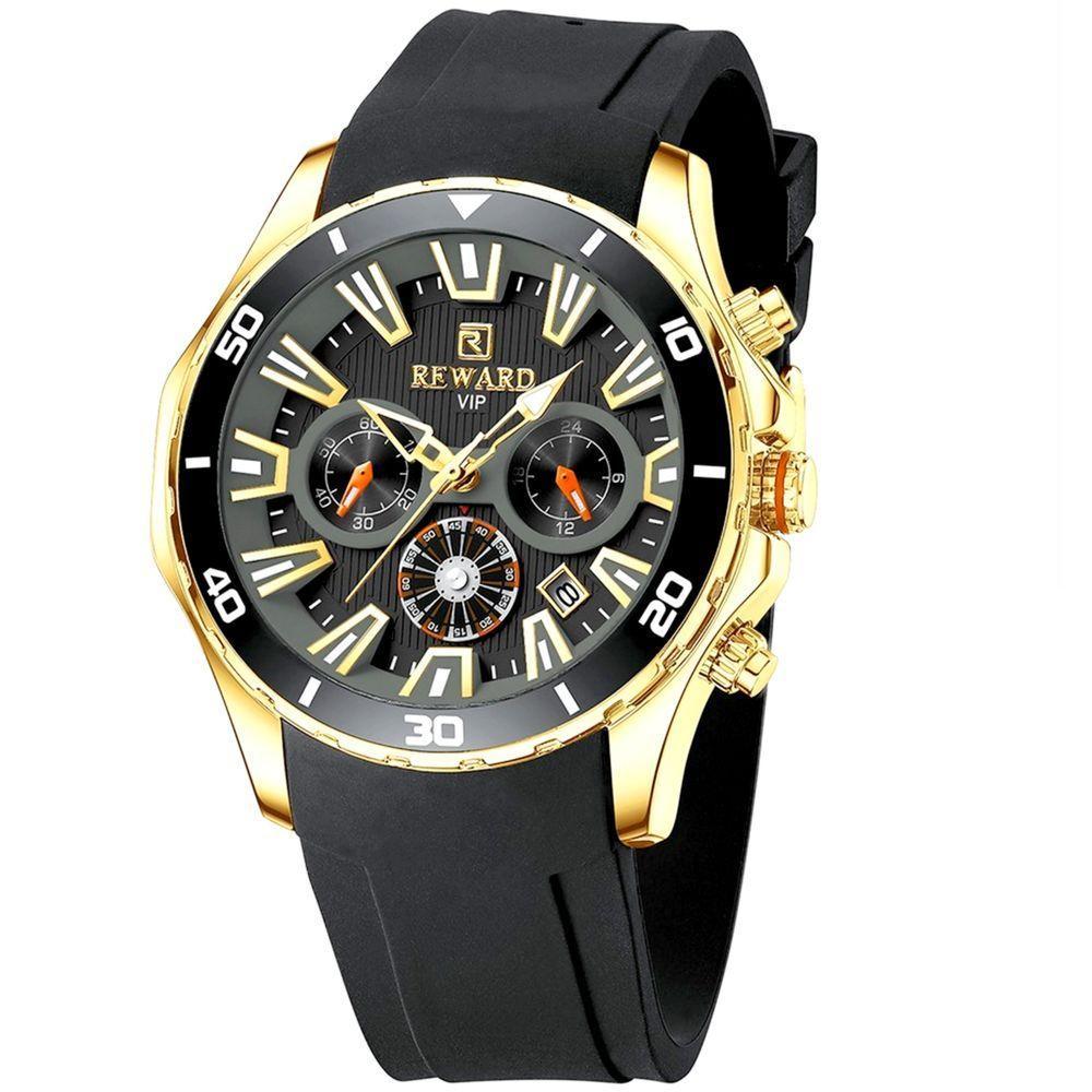 Relógio Pulso Design Luminoso Conógrafo A Prova D´Agua - 1