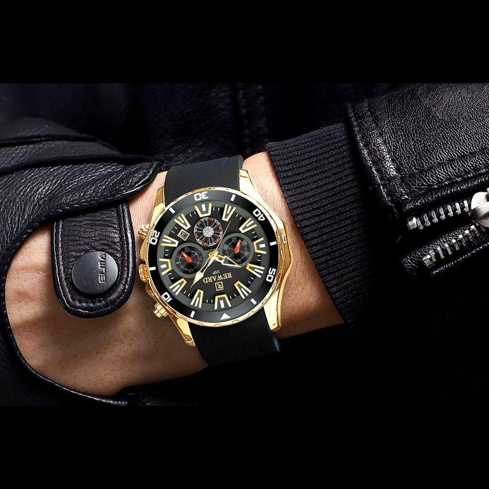 Relógio Pulso Design Luminoso Conógrafo A Prova D´Agua - 2