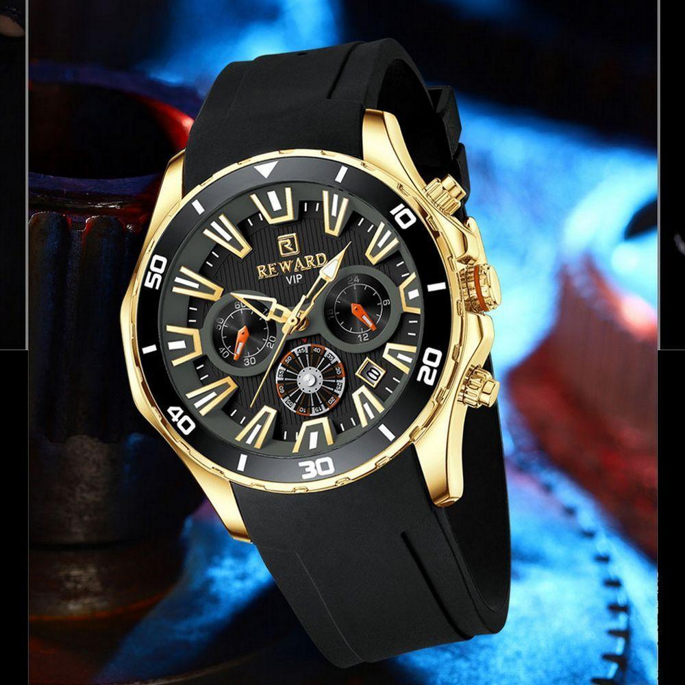 Relógio Pulso Design Luminoso Conógrafo A Prova D´Agua - 3