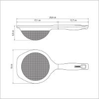 Peneira Tramontina Verano Com Cabo De Polipropileno Vermelho 13 Cm Tramontina - 3