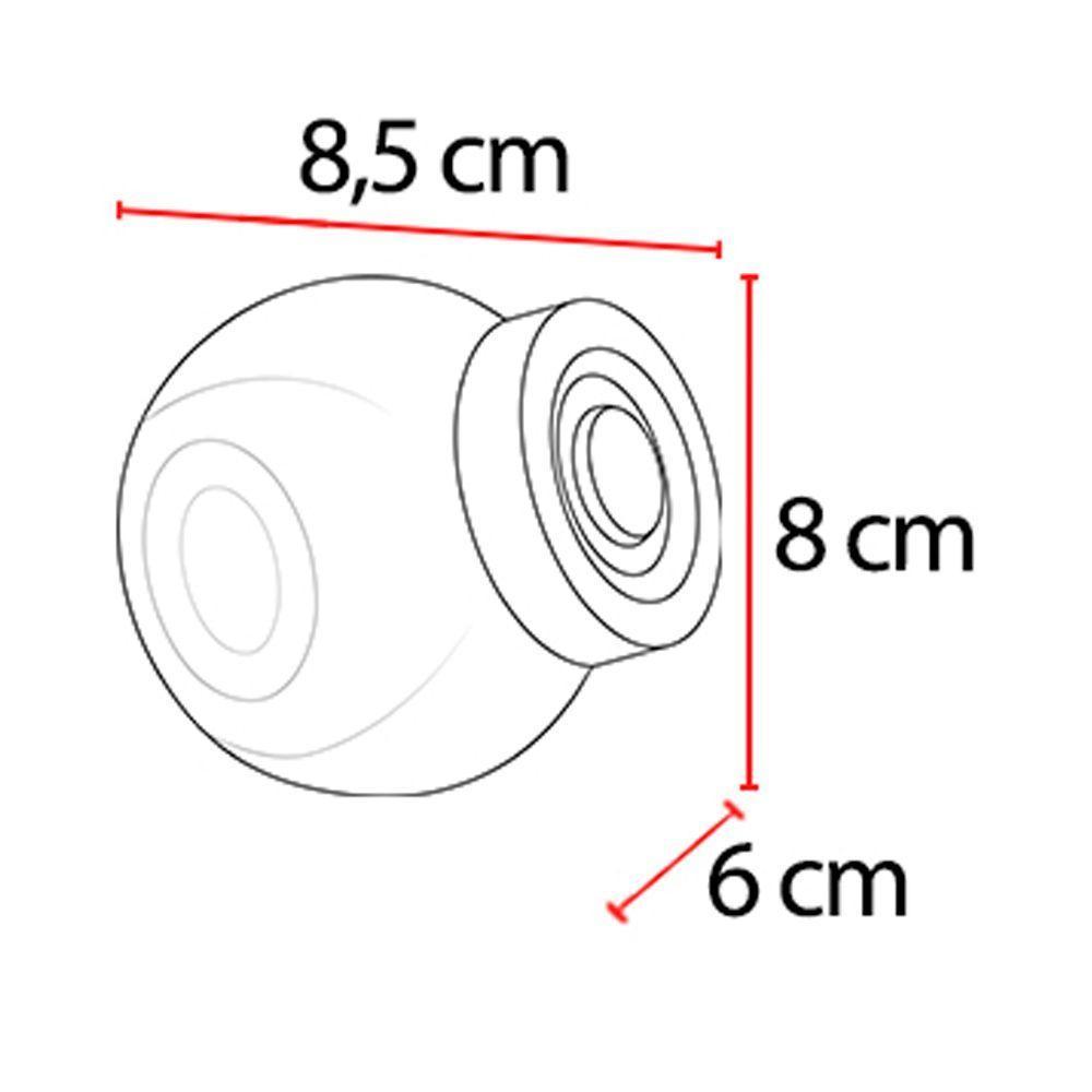 Kit 3 Porta Temperos Em Vidro Com Tampa Metálica Dourado 170ml - D'rossi - 2