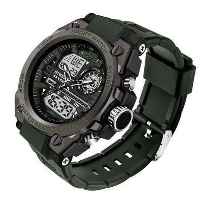 Relógio Masculino Sanda 6024 Tatico Esportivo Shock Original