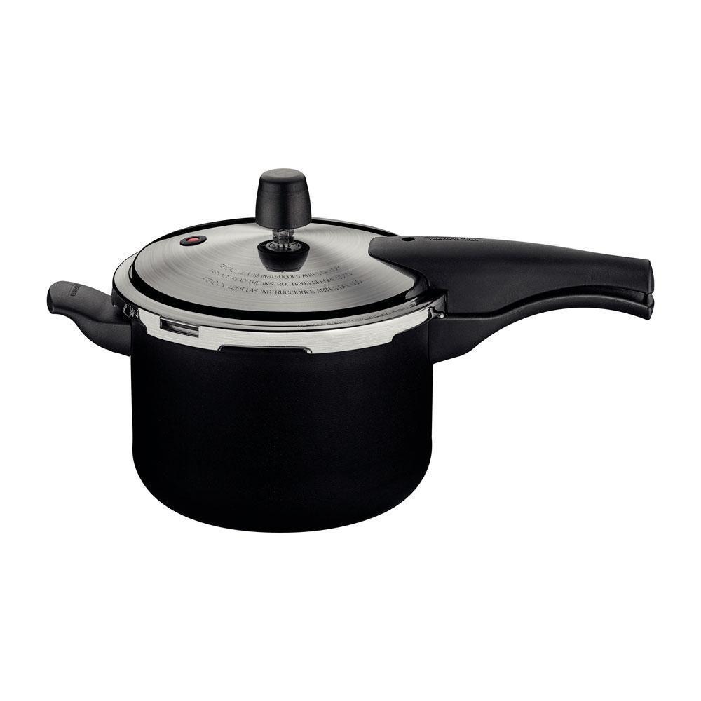 Panela De Pressão Effect Alumínio Revestimento Antiaderente 20 Cm 4,5 L Preto - Tramontina 20591420 - 1