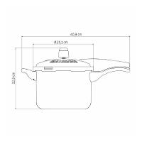Panela De Pressão Effect Alumínio Revestimento Antiaderente 20 Cm 4,5 L Preto - Tramontina 20591420 - 5