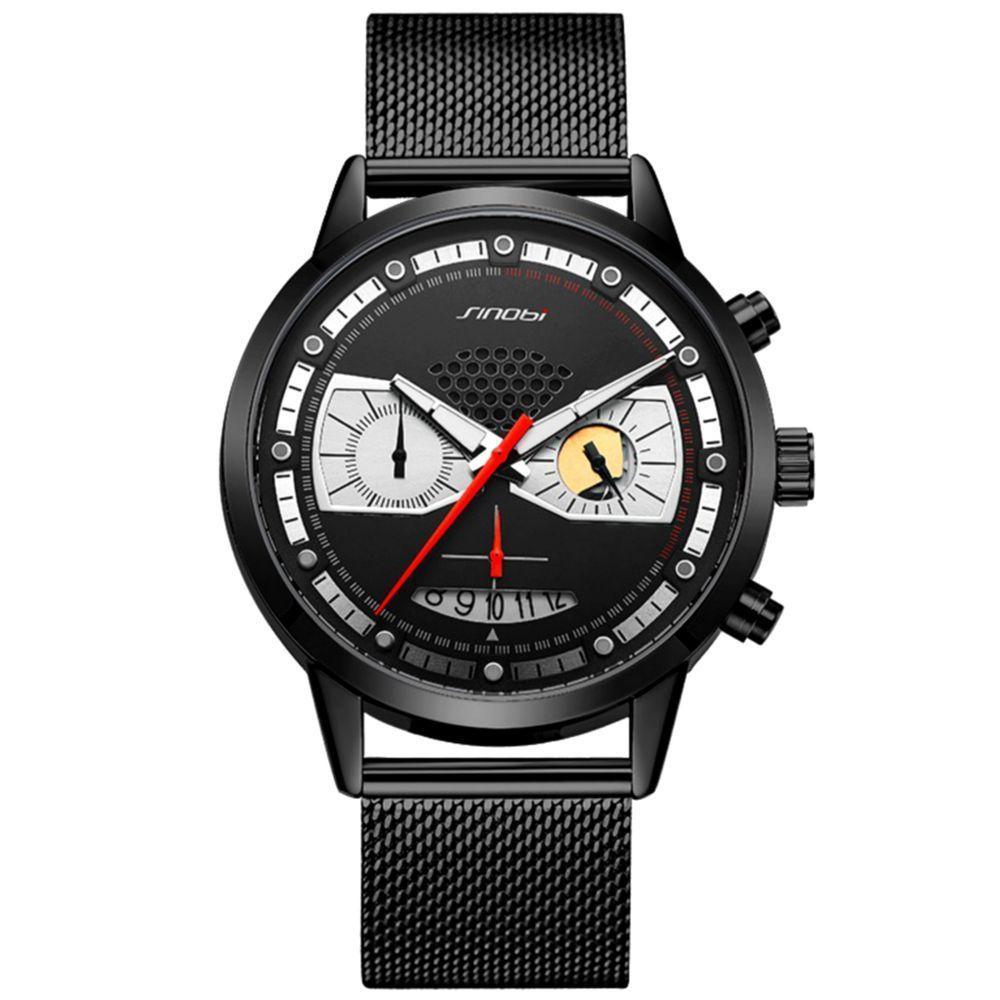 Relógio Masculino Aço Inoxidável Cronógrafo A Prova D'água - 1