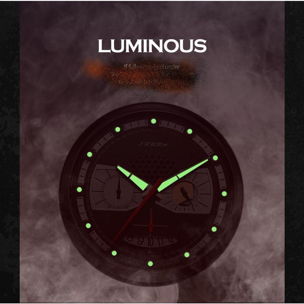 Relógio Masculino Aço Inoxidável Cronógrafo A Prova D'água - 4