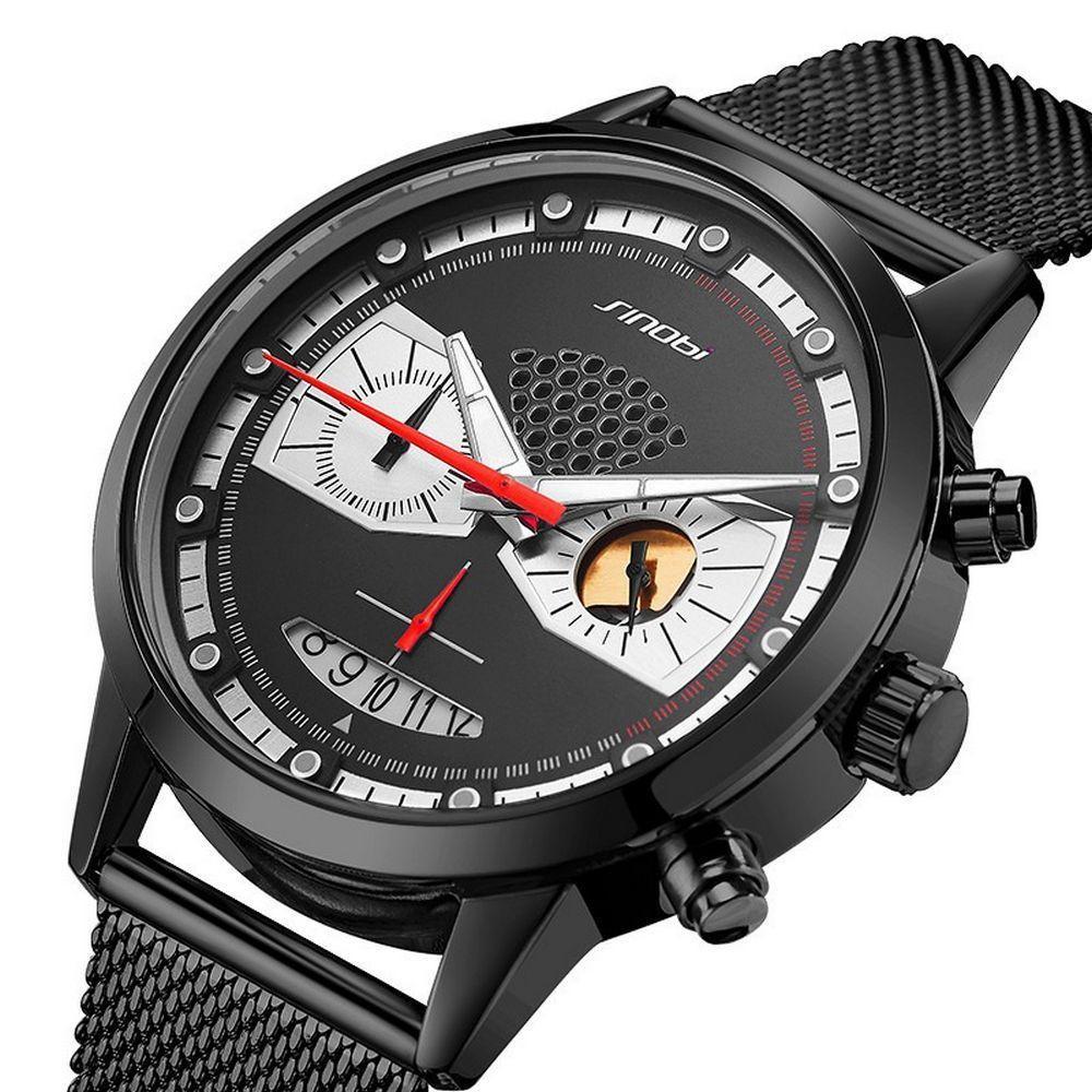 Relógio Masculino Aço Inoxidável Cronógrafo A Prova D'água - 6