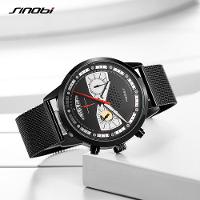 Relógio Masculino Aço Inoxidável Cronógrafo A Prova D'água - 13