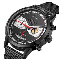 Relógio Masculino Aço Inoxidável Cronógrafo A Prova D'água - 16